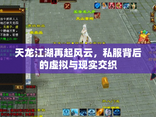 天龙江湖再起风云，私服背后的虚拟与现实交织