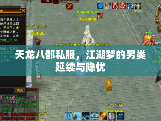 天龙八部私服，江湖梦的另类延续与隐忧