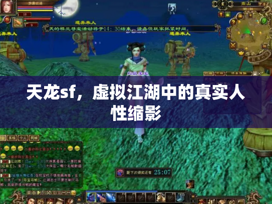 天龙sf，虚拟江湖中的真实人性缩影