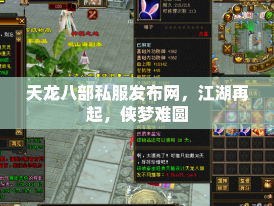 天龙八部私服发布网，江湖再起，侠梦难圆