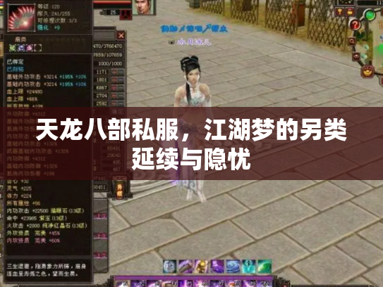 天龙八部私服，江湖梦的另类延续与隐忧