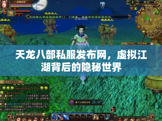 天龙八部私服发布网，虚拟江湖背后的隐秘世界