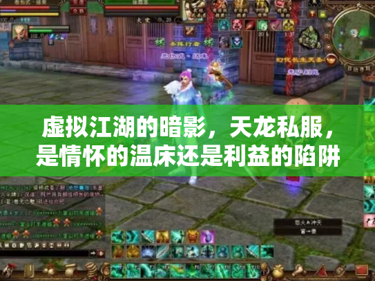 虚拟江湖的暗影，天龙私服，是情怀的温床还是利益的陷阱？