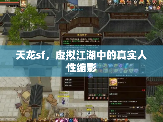 天龙sf，虚拟江湖中的真实人性缩影