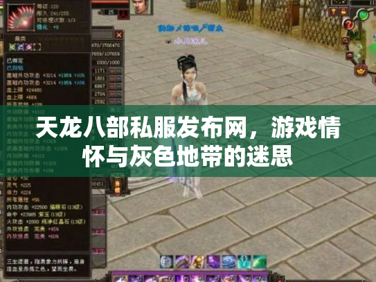 天龙八部私服发布网，游戏情怀与灰色地带的迷思