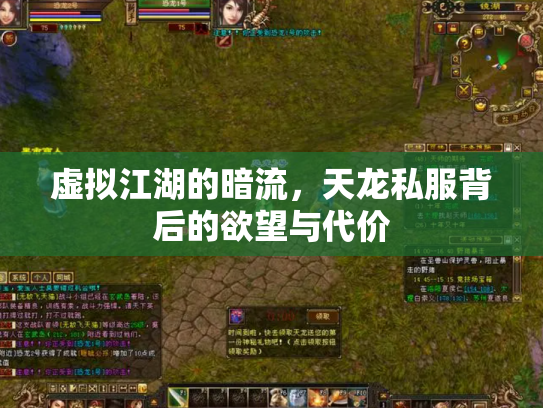 虚拟江湖的暗流，天龙私服背后的欲望与代价