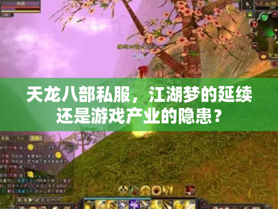 天龙八部私服，江湖梦的延续还是游戏产业的隐患？