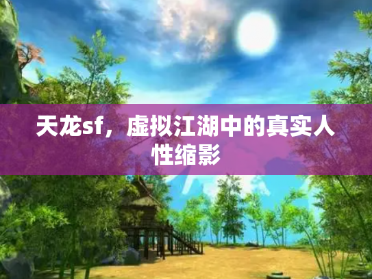 天龙sf，虚拟江湖中的真实人性缩影