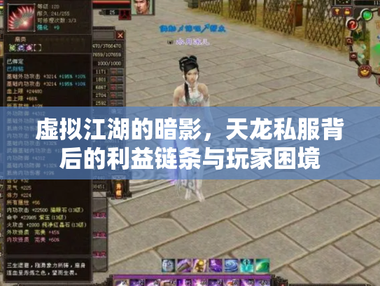 虚拟江湖的暗影，天龙私服背后的利益链条与玩家困境