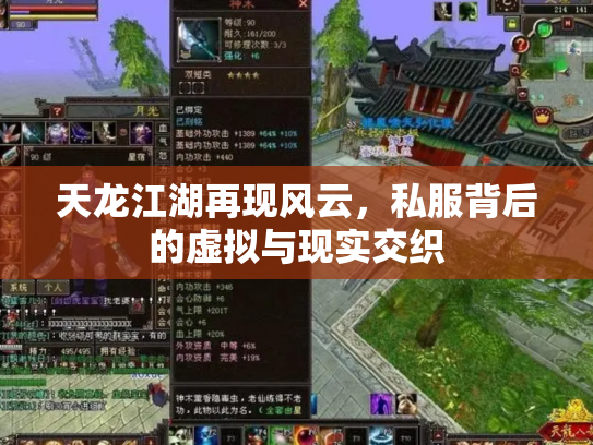 天龙江湖再现风云，私服背后的虚拟与现实交织