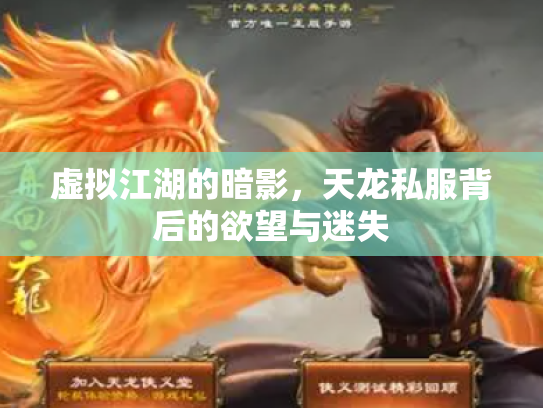 虚拟江湖的暗影，天龙私服背后的欲望与迷失