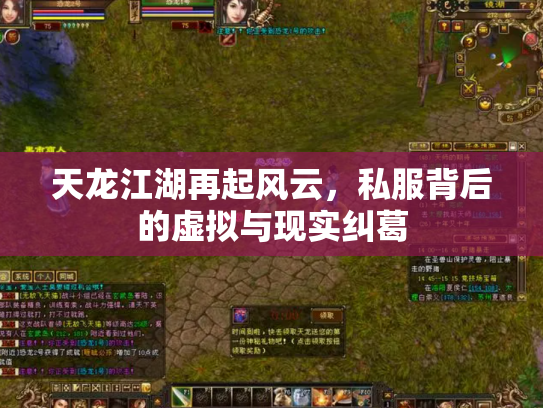 天龙江湖再起风云，私服背后的虚拟与现实纠葛