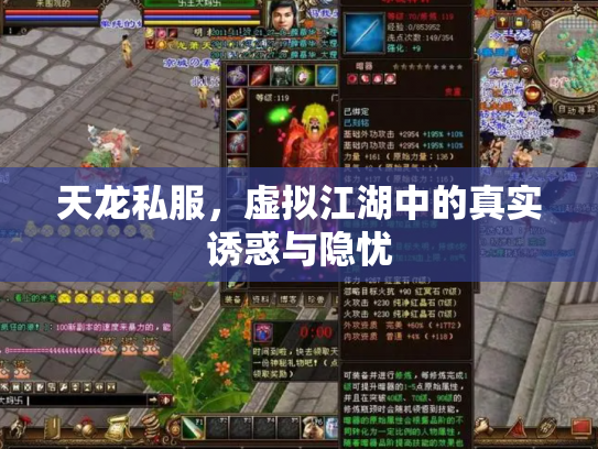 天龙私服，虚拟江湖中的真实诱惑与隐忧