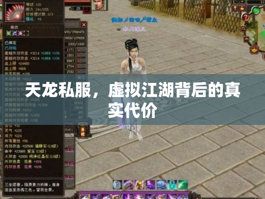 天龙私服，虚拟江湖背后的真实代价