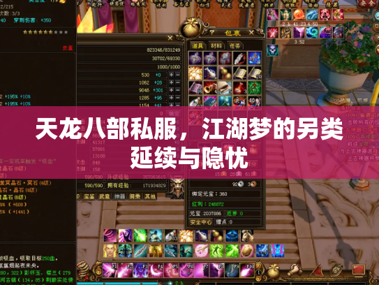 天龙八部私服，江湖梦的另类延续与隐忧