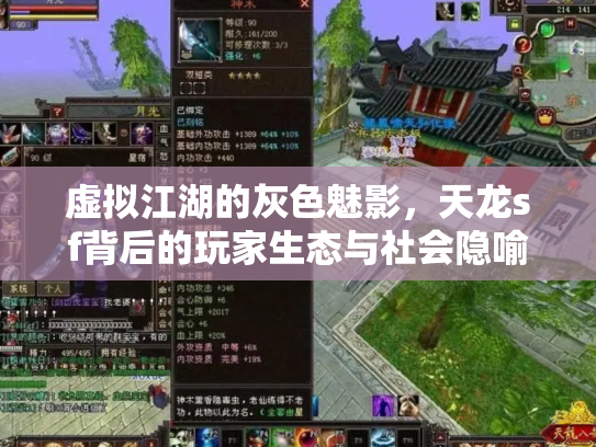 虚拟江湖的灰色魅影，天龙sf背后的玩家生态与社会隐喻