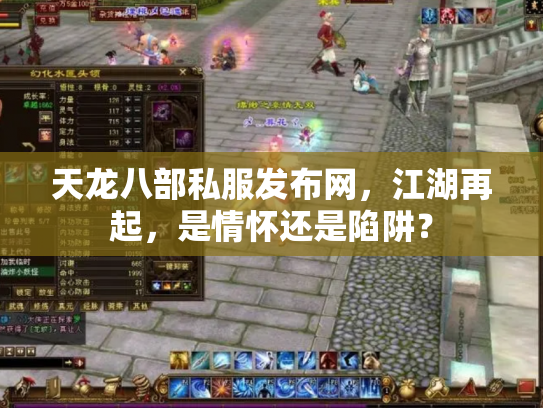 天龙八部私服发布网，江湖再起，是情怀还是陷阱？