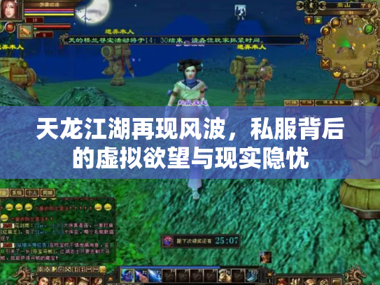 天龙江湖再现风波，私服背后的虚拟欲望与现实隐忧