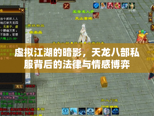 虚拟江湖的暗影，天龙八部私服背后的法律与情感博弈