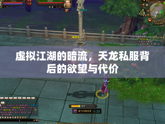 虚拟江湖的暗流，天龙私服背后的欲望与代价