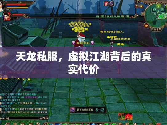 天龙私服，虚拟江湖背后的真实代价