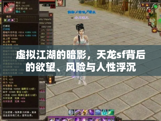 虚拟江湖的暗影，天龙sf背后的欲望、风险与人性浮沉