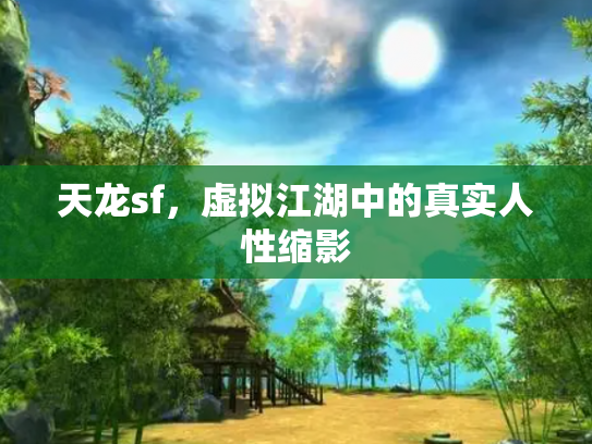 天龙sf，虚拟江湖中的真实人性缩影