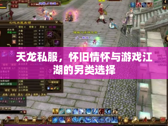天龙私服，怀旧情怀与游戏江湖的另类选择