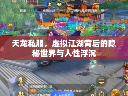 天龙私服，虚拟江湖背后的隐秘世界与人性浮沉