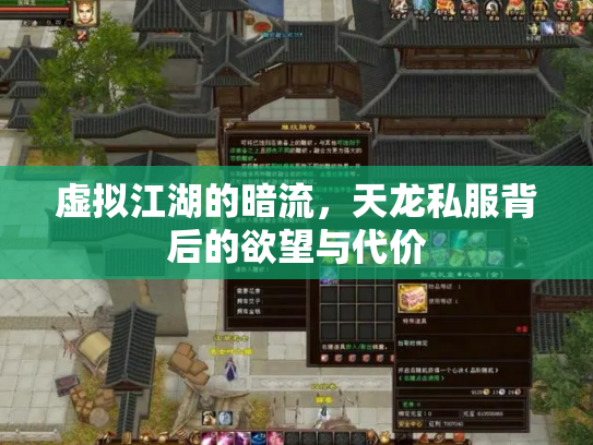 虚拟江湖的暗流，天龙私服背后的欲望与代价