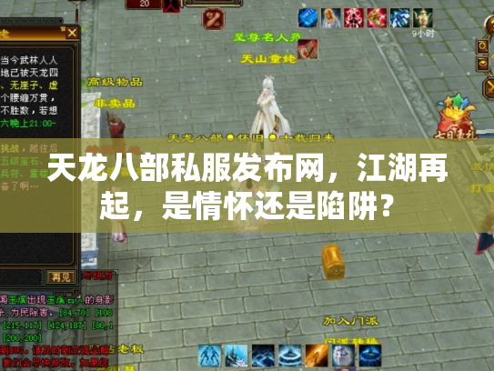 天龙八部私服发布网，江湖再起，是情怀还是陷阱？