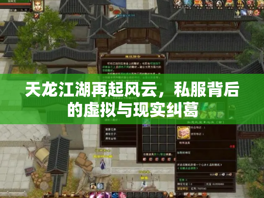 天龙江湖再起风云，私服背后的虚拟与现实纠葛