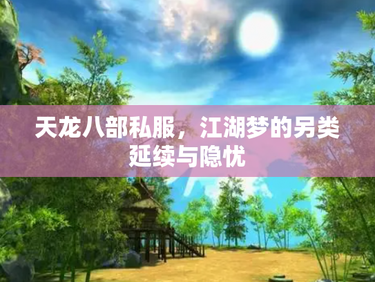 天龙八部私服，江湖梦的另类延续与隐忧