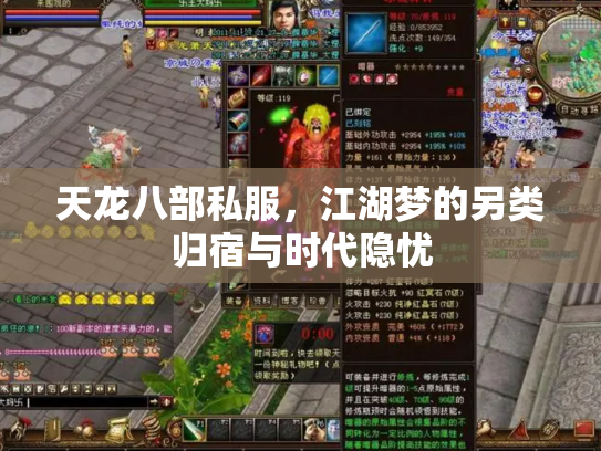 天龙八部私服，江湖梦的另类归宿与时代隐忧