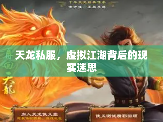 天龙私服，虚拟江湖背后的现实迷思