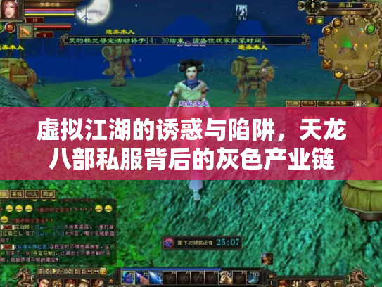 虚拟江湖的诱惑与陷阱，天龙八部私服背后的灰色产业链