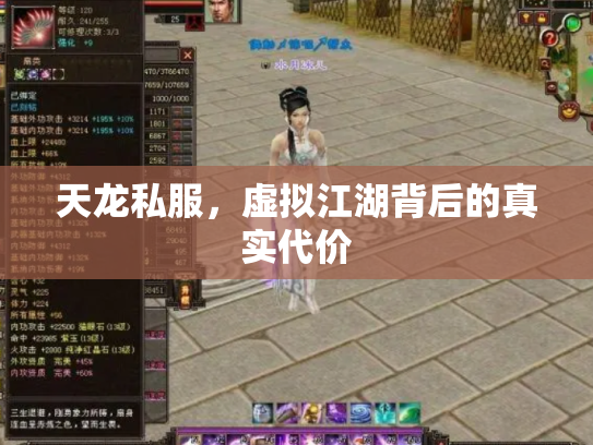 天龙私服，虚拟江湖背后的真实代价