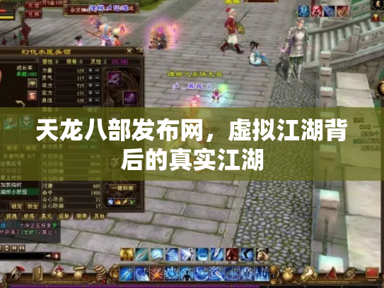 天龙八部发布网，虚拟江湖背后的真实江湖