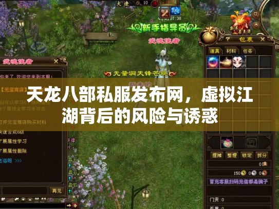天龙八部私服发布网，虚拟江湖背后的风险与诱惑