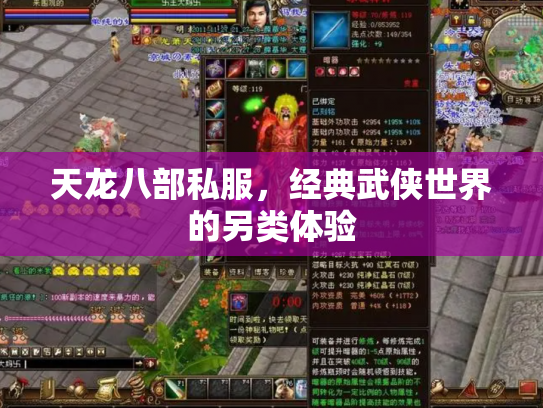 天龙八部私服，经典武侠世界的另类体验