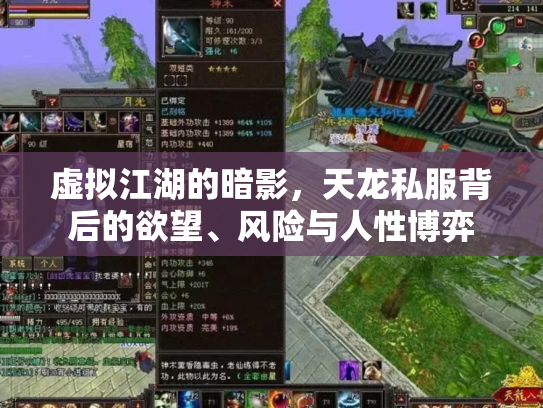 虚拟江湖的暗影，天龙私服背后的欲望、风险与人性博弈