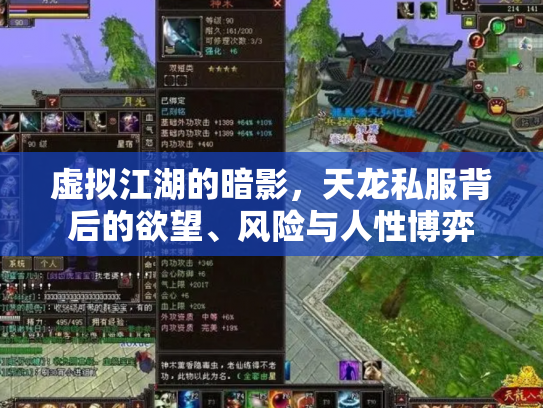 虚拟江湖的暗影，天龙私服背后的欲望、风险与人性博弈