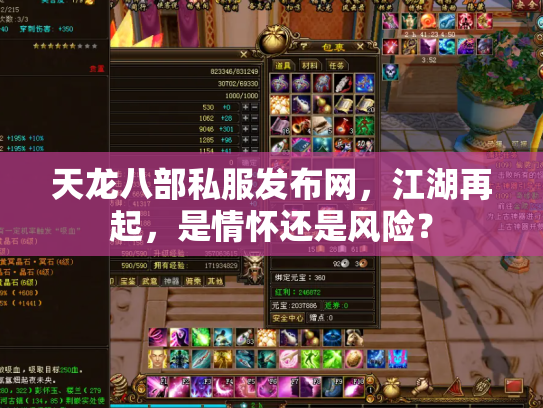 天龙八部私服发布网，江湖再起，是情怀还是风险？