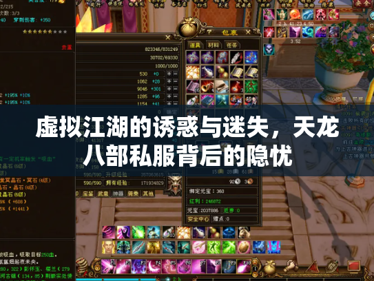 虚拟江湖的诱惑与迷失，天龙八部私服背后的隐忧