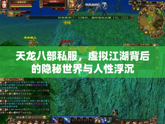 天龙八部私服，虚拟江湖背后的隐秘世界与人性浮沉