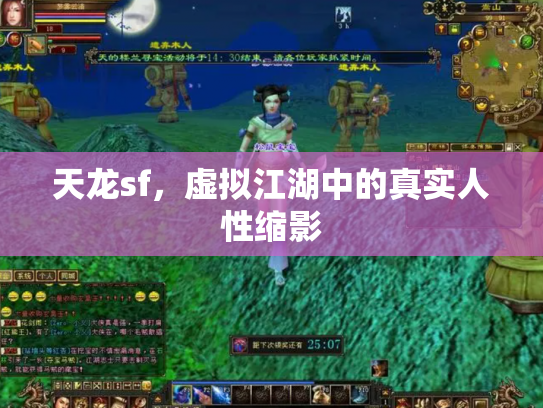 天龙sf，虚拟江湖中的真实人性缩影