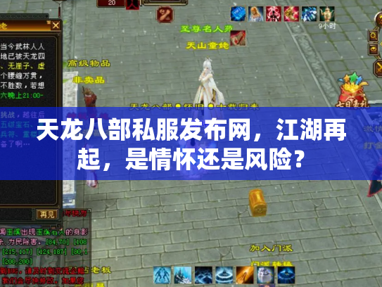 天龙八部私服发布网，江湖再起，是情怀还是风险？