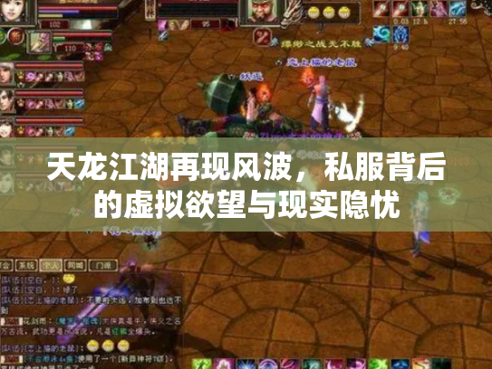天龙江湖再现风波，私服背后的虚拟欲望与现实隐忧
