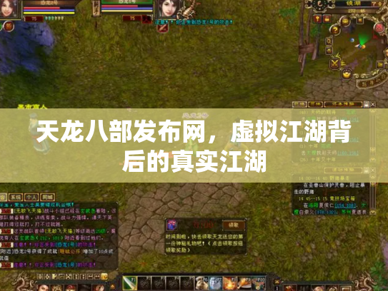 天龙八部发布网，虚拟江湖背后的真实江湖