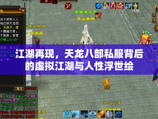 江湖再现，天龙八部私服背后的虚拟江湖与人性浮世绘